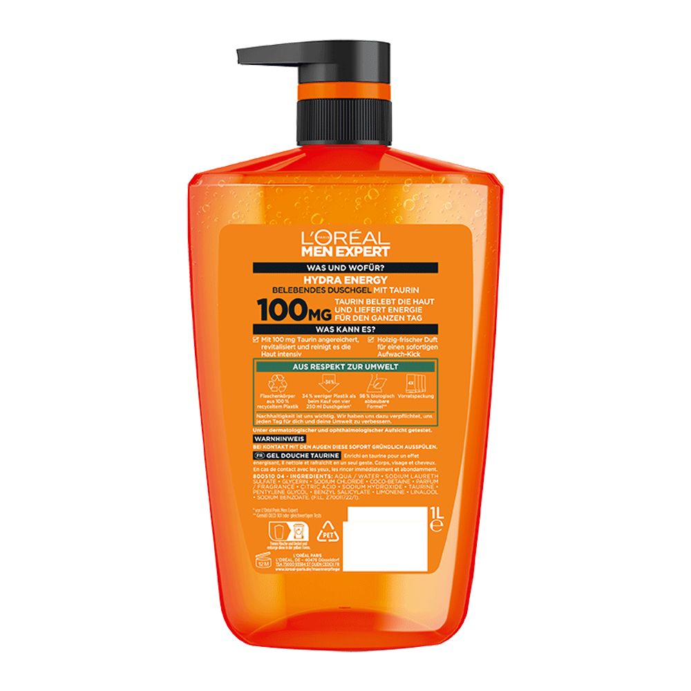 Bild: L'ORÉAL PARIS MEN EXPERT Hydra Energy Aufwach-Kick Duschgel