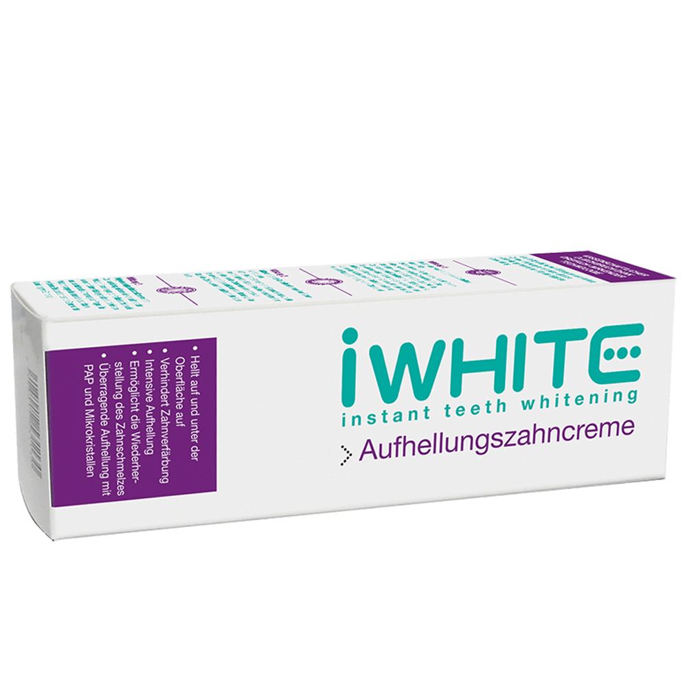 Bild: iWhite Aufhellungszahncreme