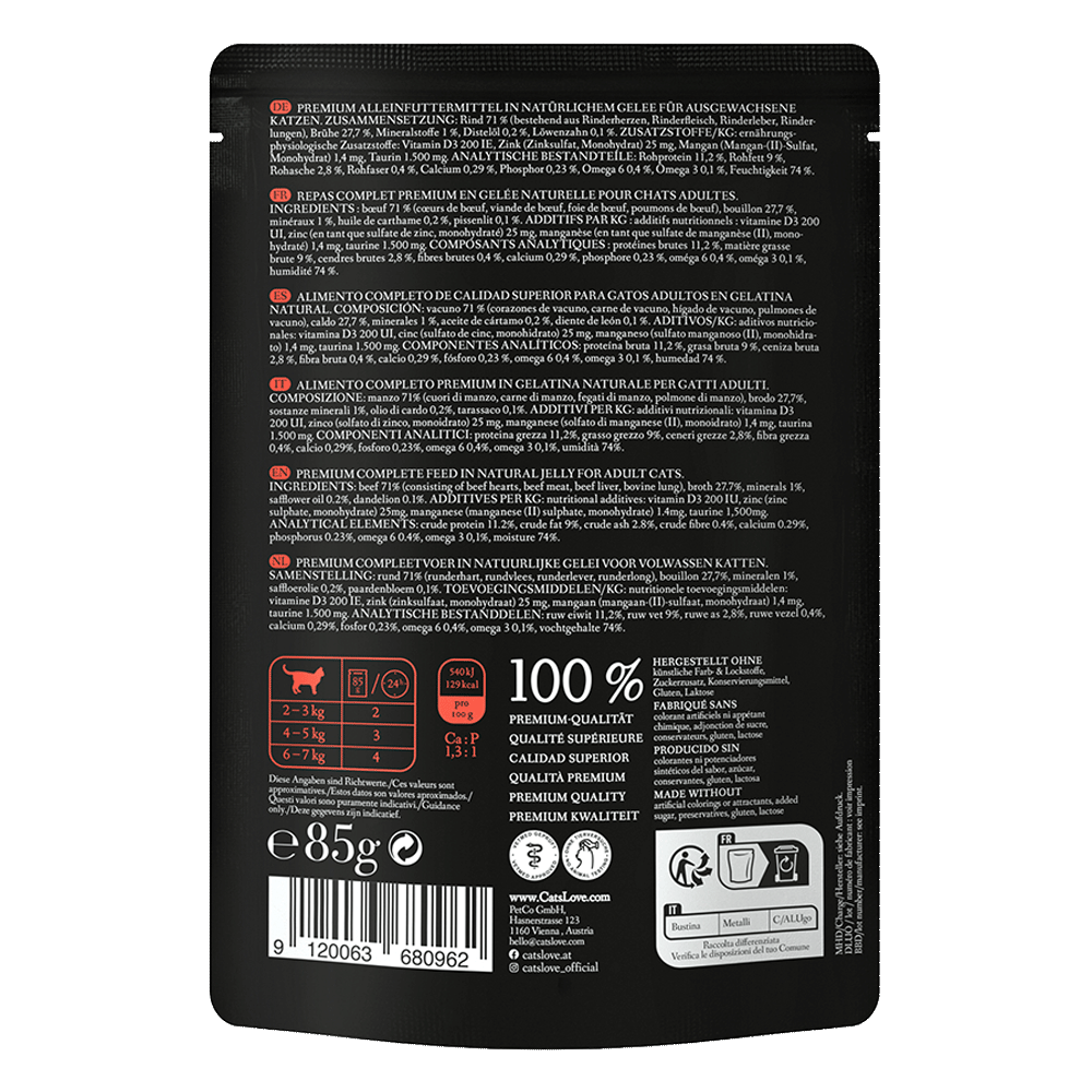 Bild: CAT'S LOVE Rind Pur