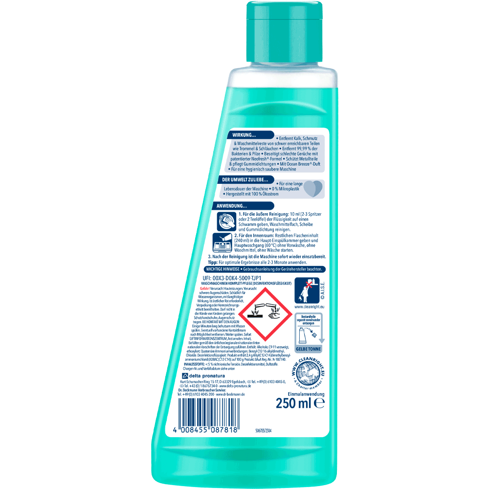 Bild: Dr. Beckmann Waschmaschinen Komplett Pflege