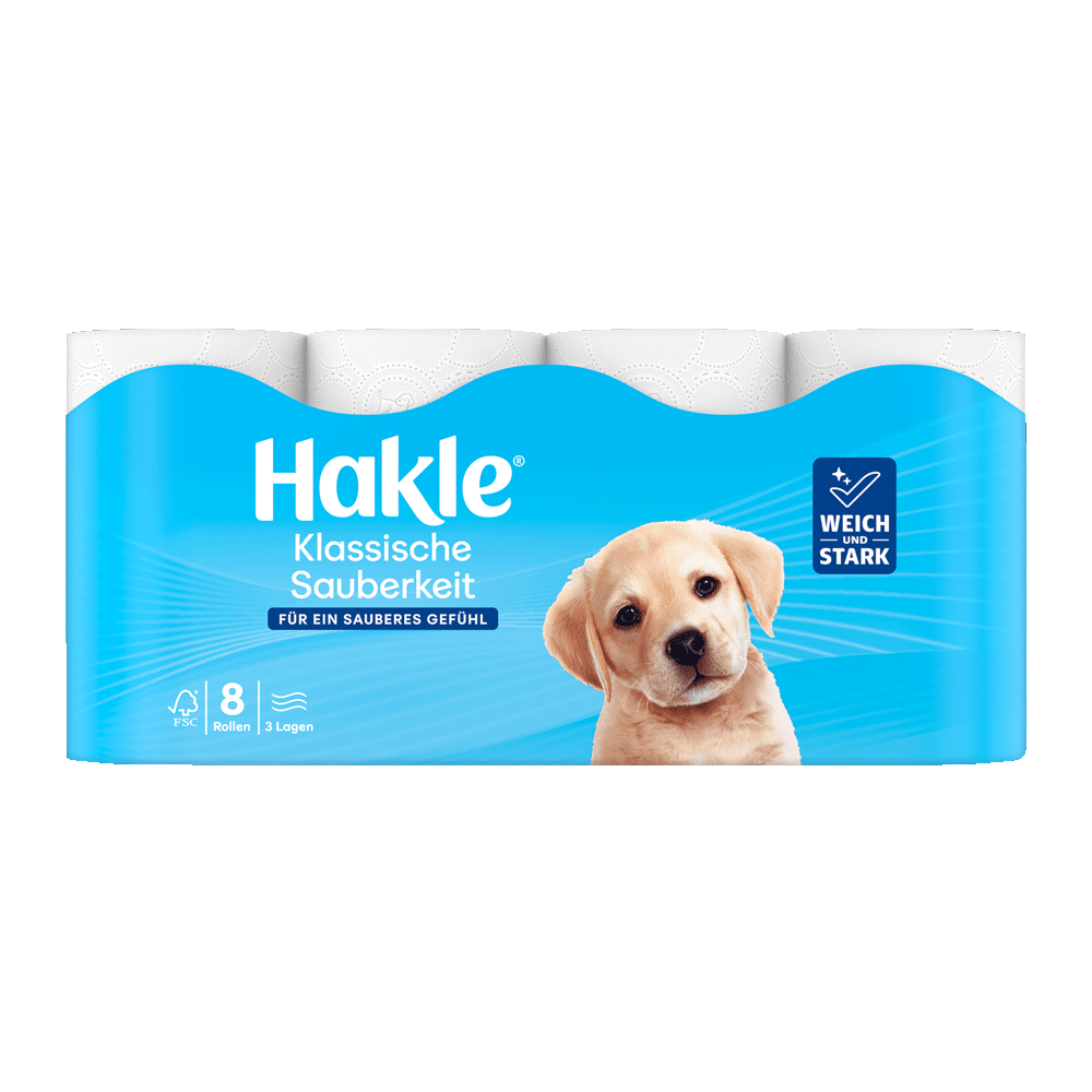Bild: Hakle Toilettenpapier Klassische Sauberkeit 3-lagig