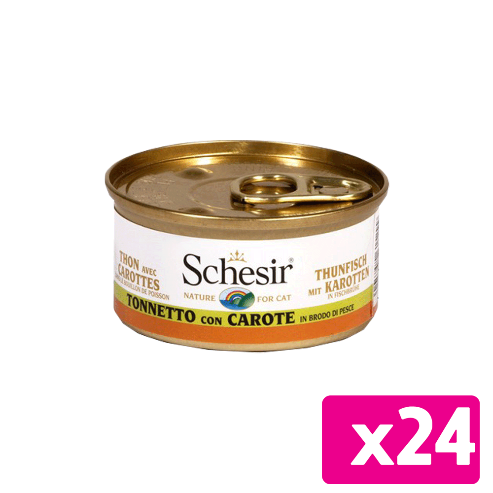 Bild: Schesir Brühe Thunfisch und Karotten