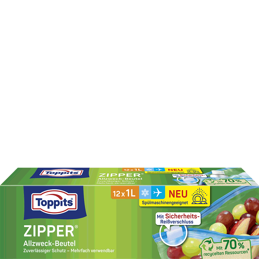 Bild: Toppits ZIPPER Allzweck-Beutel 1L