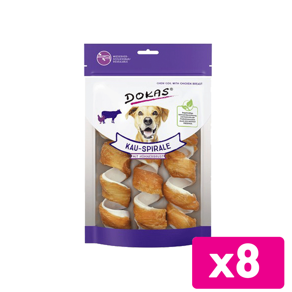 Bild: Dokas Kauspirale mit Hühnerbrust