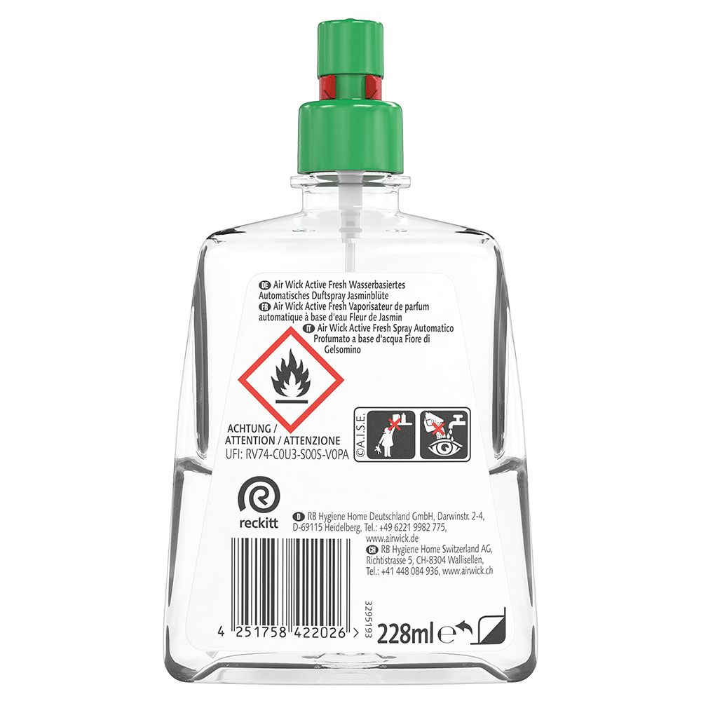 Bild: AIRWICK Active Fresh Automatisches Duftspray Nachfüllung Jasminblüte