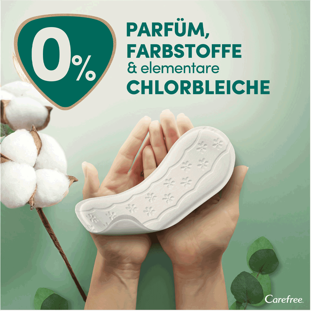 Bild: Carefree Organic Cotton Topsheet Slipeinlagen Normal