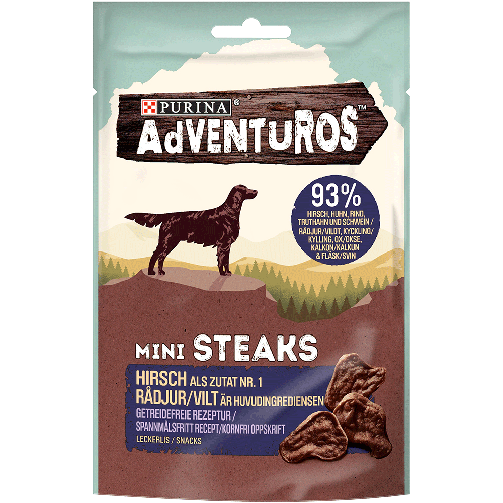 Bild: Purina AdVENTUROS Mini Steaks Hirsch