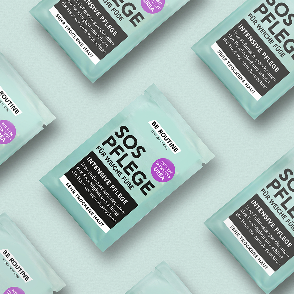 Bild: b.e. ROUTINE SOS Pflege Fußmaske