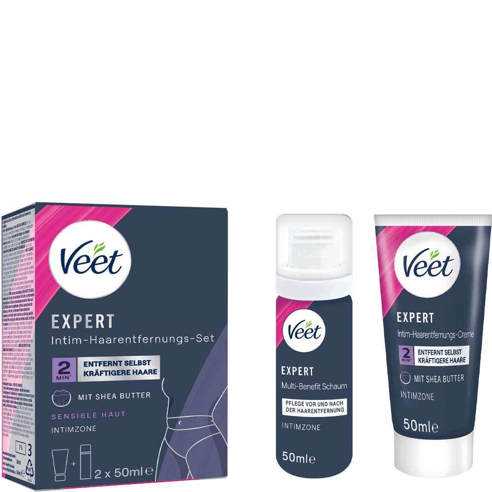 Bild: Veet Expert Intim Haarentfernungs-Set