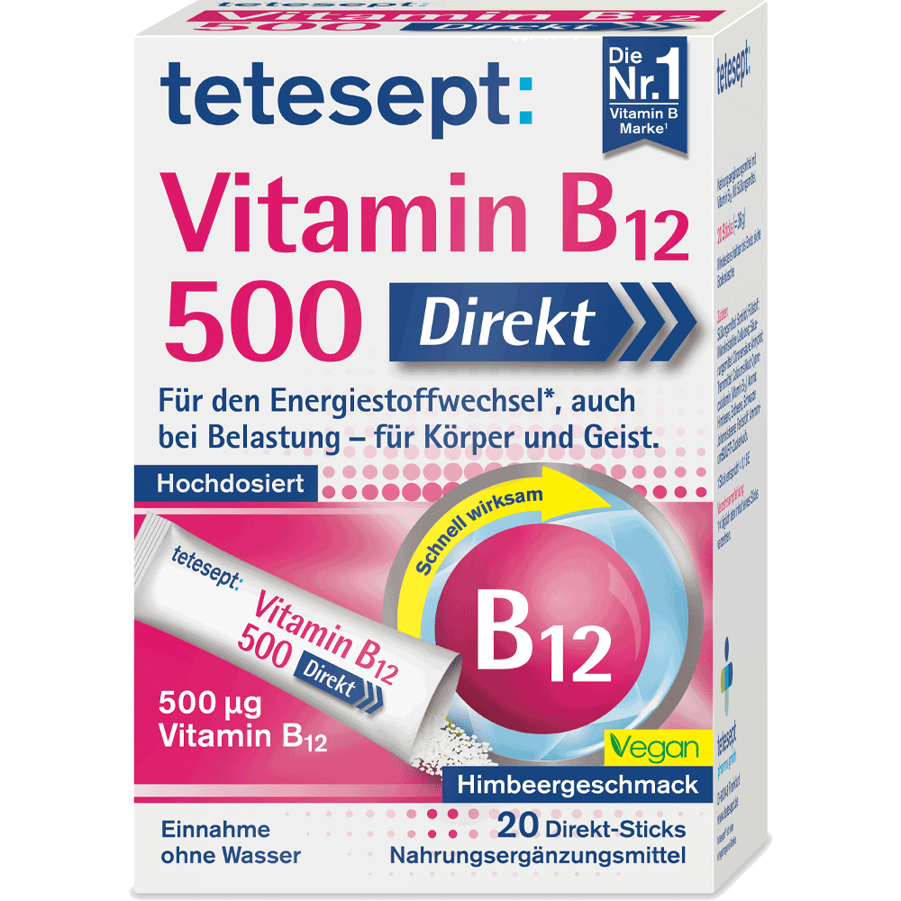 Bild: tetesept: Vitamin B12 500 Direkt