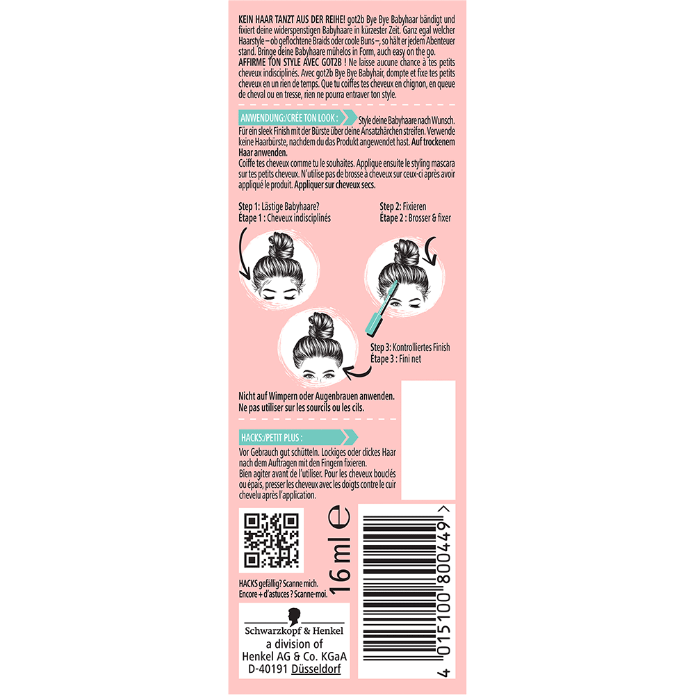 Bild: Got2b Bye Bye Babyhaar Bändiger
