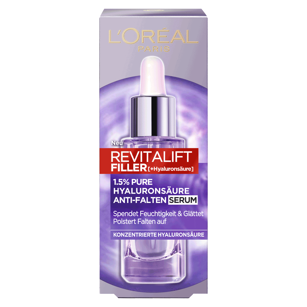 Bild: L'ORÉAL PARIS Revitalift Filler + Hyaluronsäure anti Falten Serum