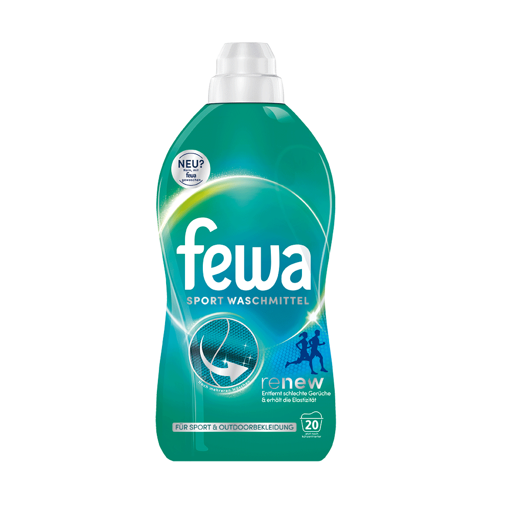 Bild: Fewa Renew Flüssigwaschmittel Sport