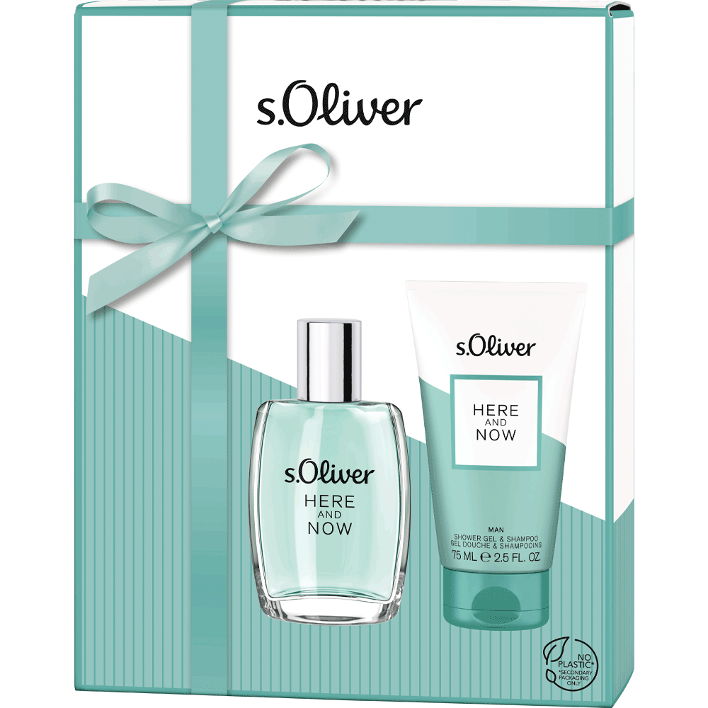 Bild: s.Oliver Here and Now Men Geschenkset Eau de Toilette 30 ml + Duschgel 75 ml