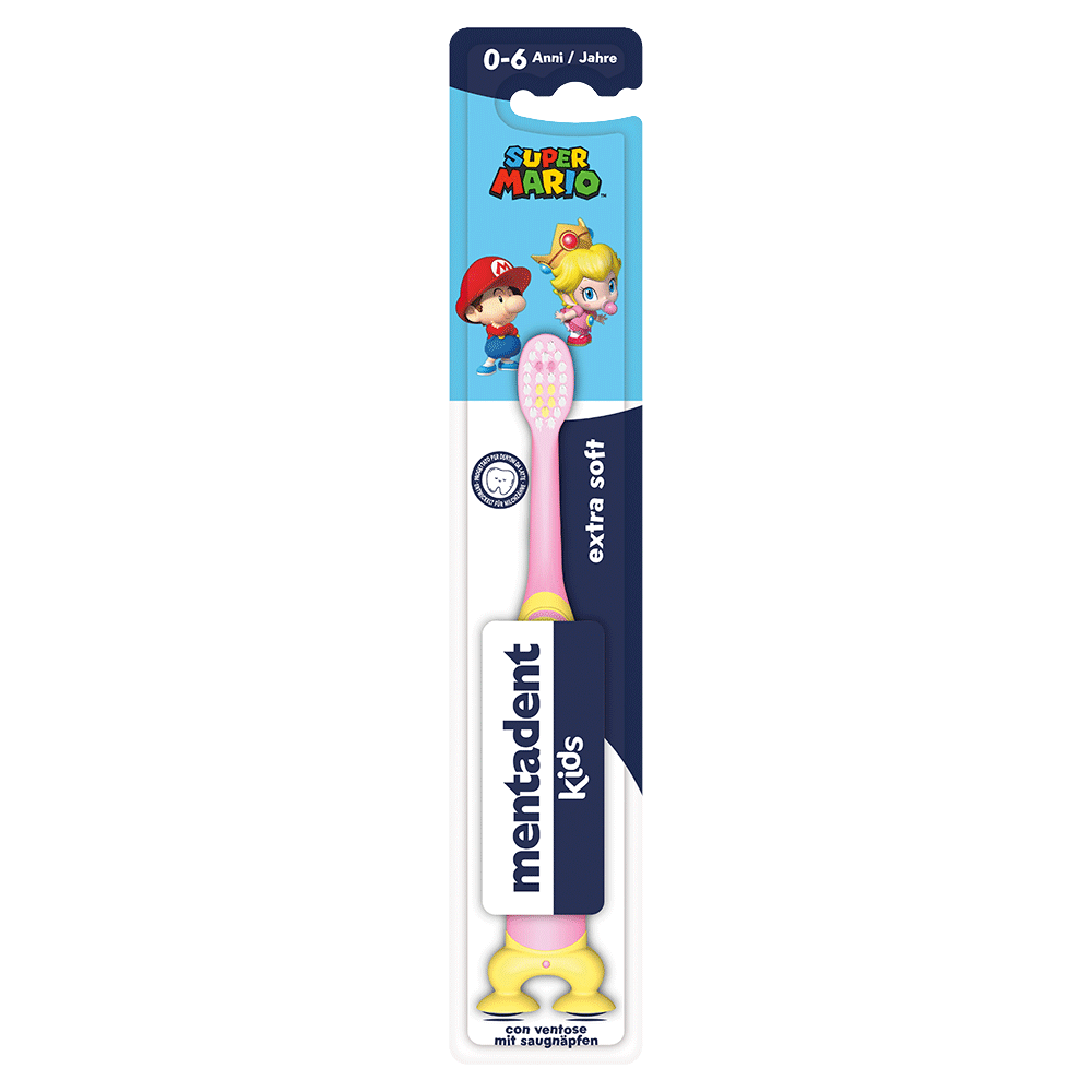 Bild: mentadent Kids Zahnbürste Extra Soft 0-6 Jahre