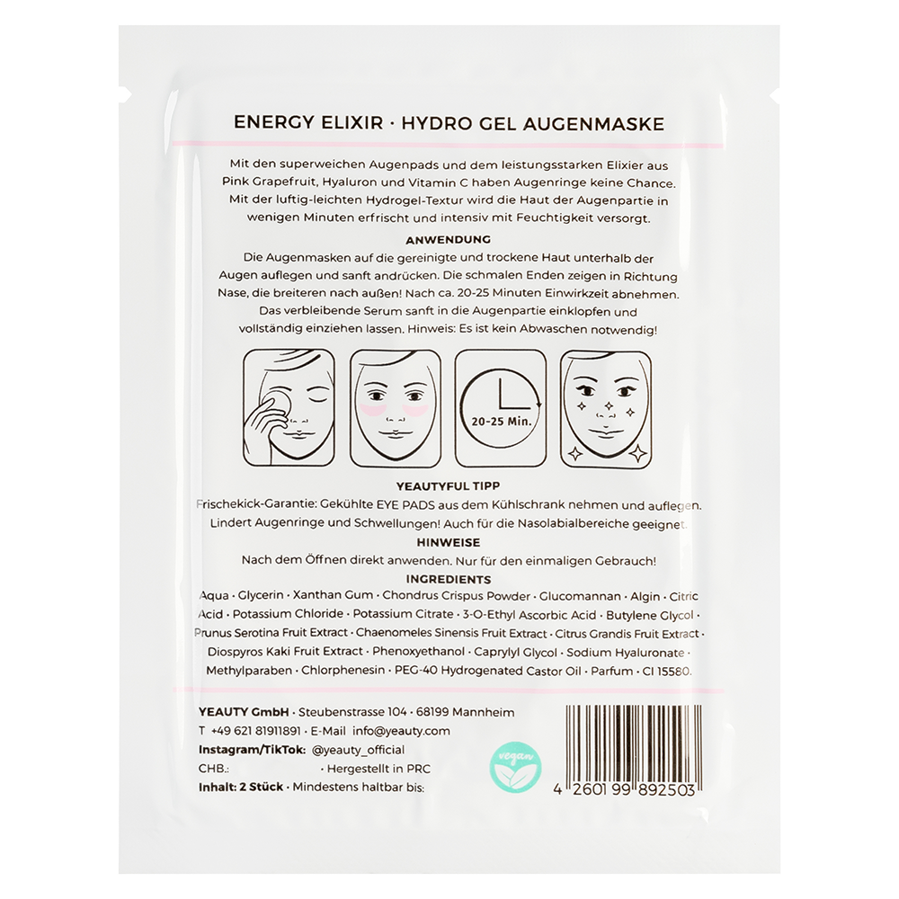Bild: YEAUTY Augenpads Energy Elixier