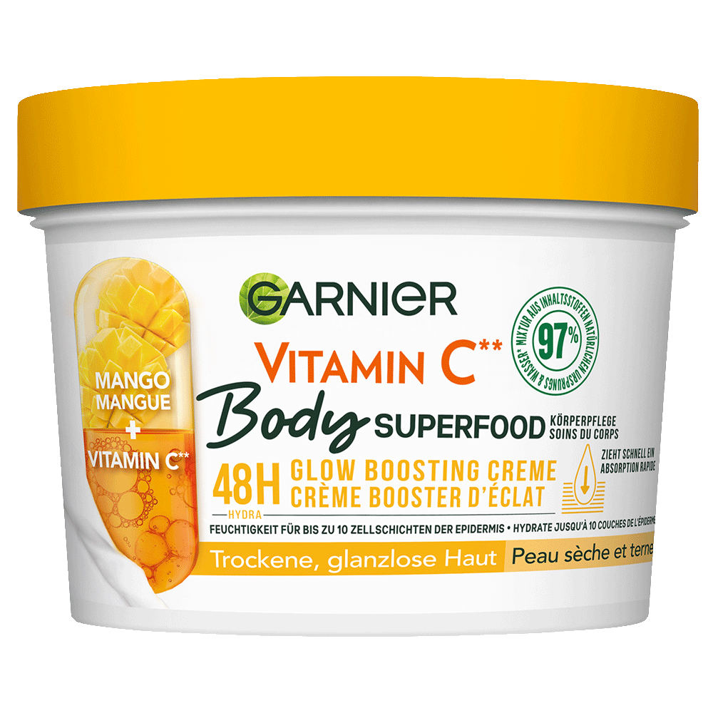 Bild: GARNIER Body Superfood Mango Vitamin C Körperpflege