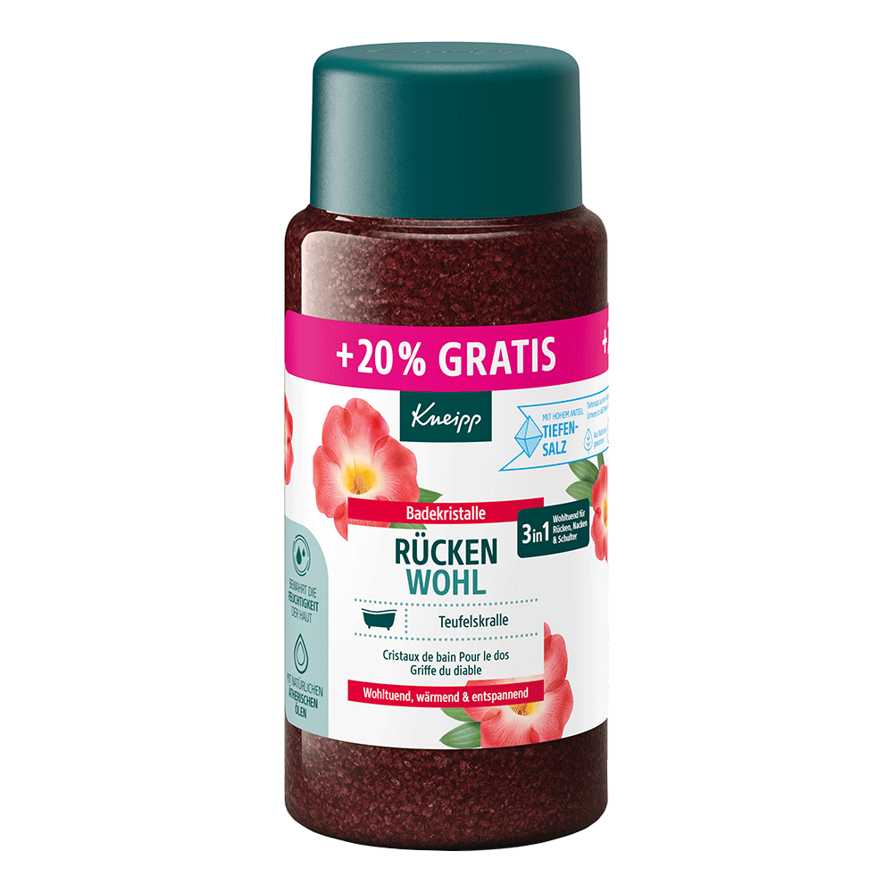 Bild: Kneipp Badekristalle Rücken Wohl