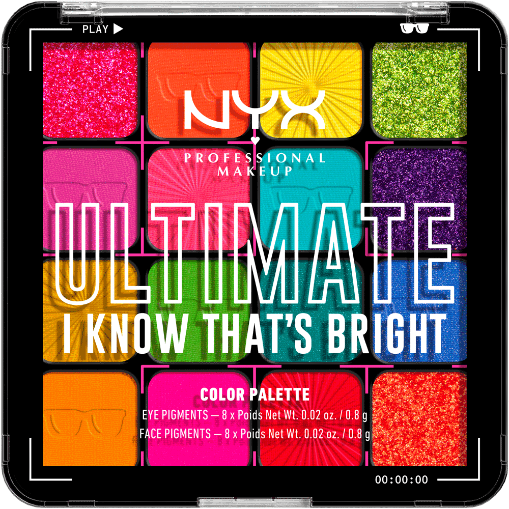 Bild: NYX Professional Make-up Ultimate Shadow Palette i know that's bright 04W
