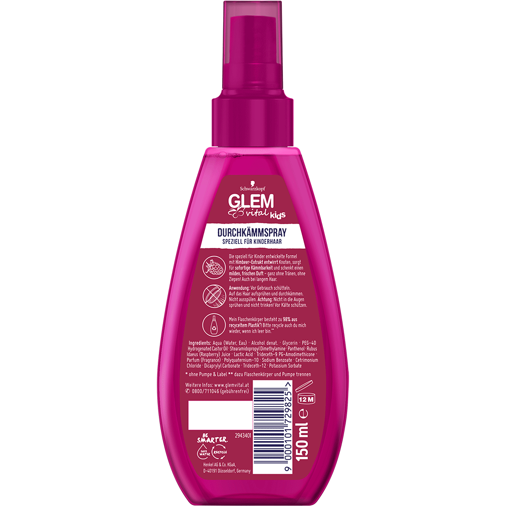 Bild: GlemVital KIds Durchkämmspray Himbeere