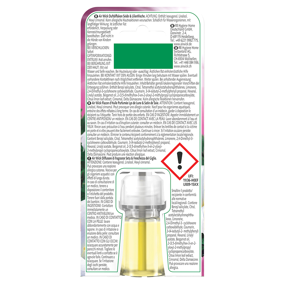 Bild: AIRWICK Duftölflakon Nachfüllung Seide & Lilienfrische