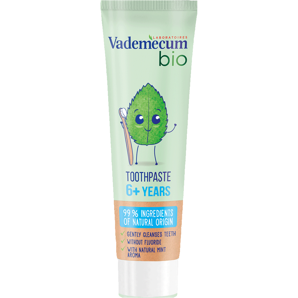Bild: Vademecum Kinderzahncreme Bio Minze