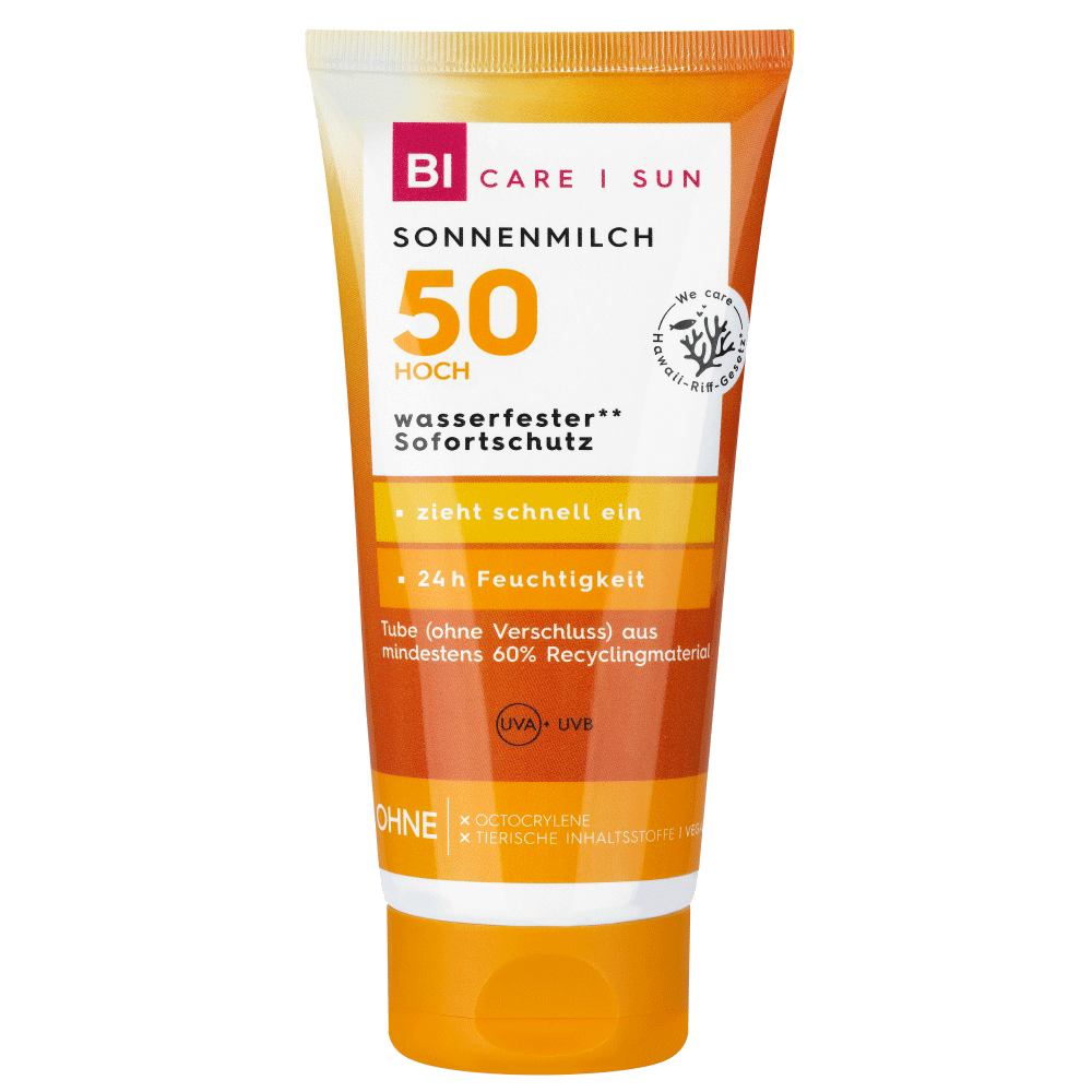 Bild: BI CARE SUN Sonnenmilch LSF 50