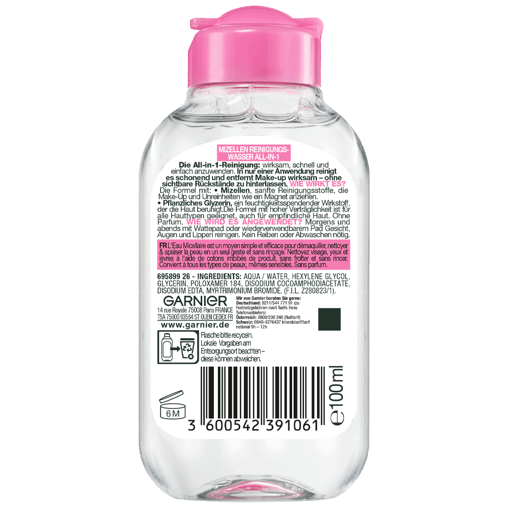 Bild: GARNIER SKIN ACTIVE Mizellen Reinigungswasser Mini