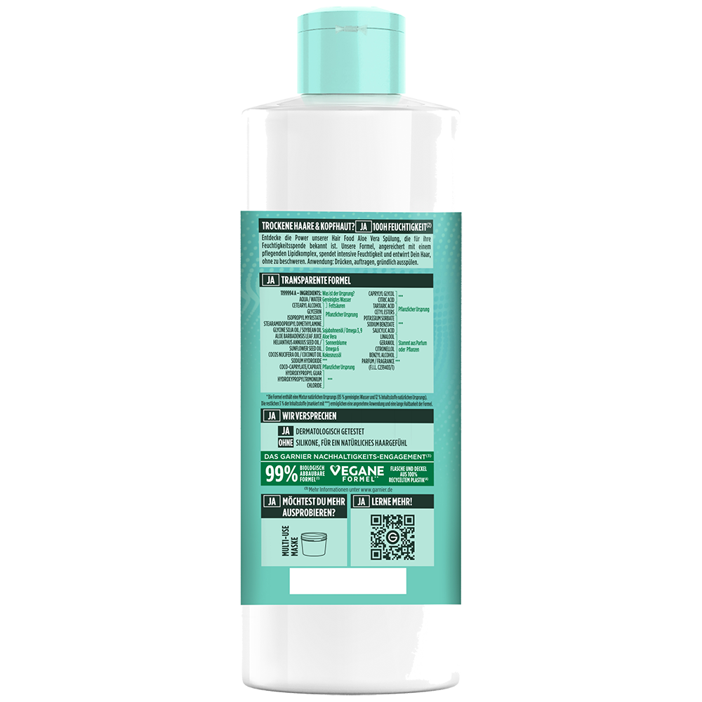Bild: GARNIER FRUCTIS Aloe Vera Hair Food Feuchtigkeits-Spülung