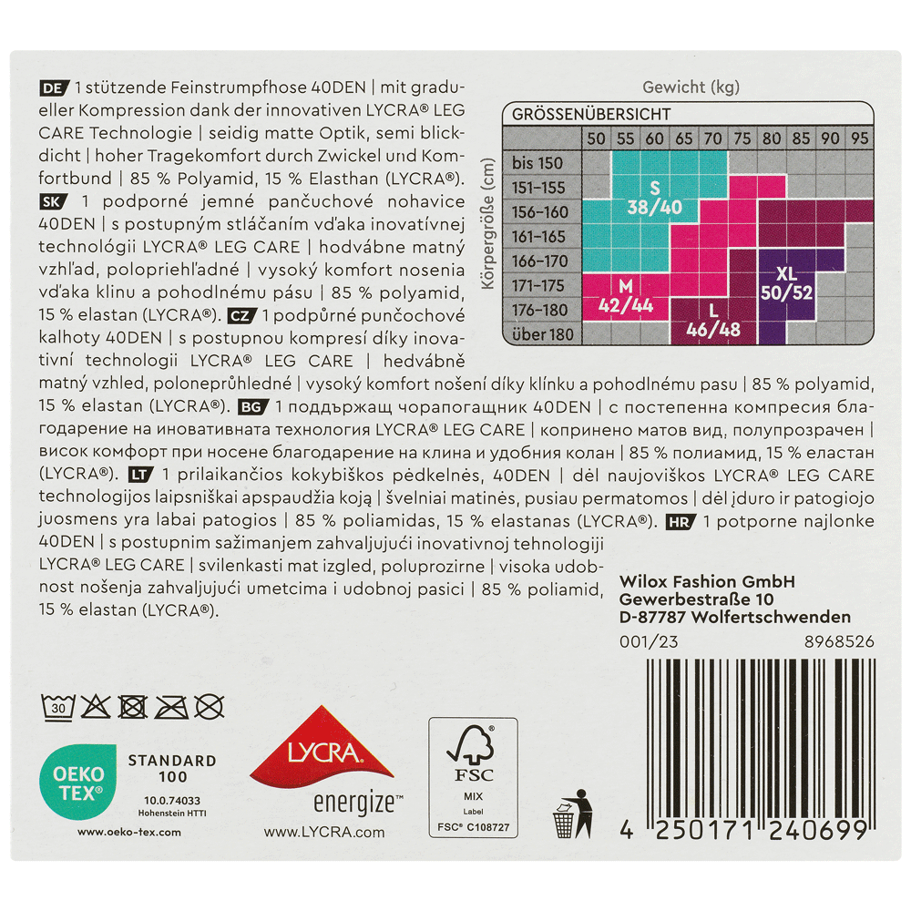 Bild: Vivess Strumpfhose Stützend S 