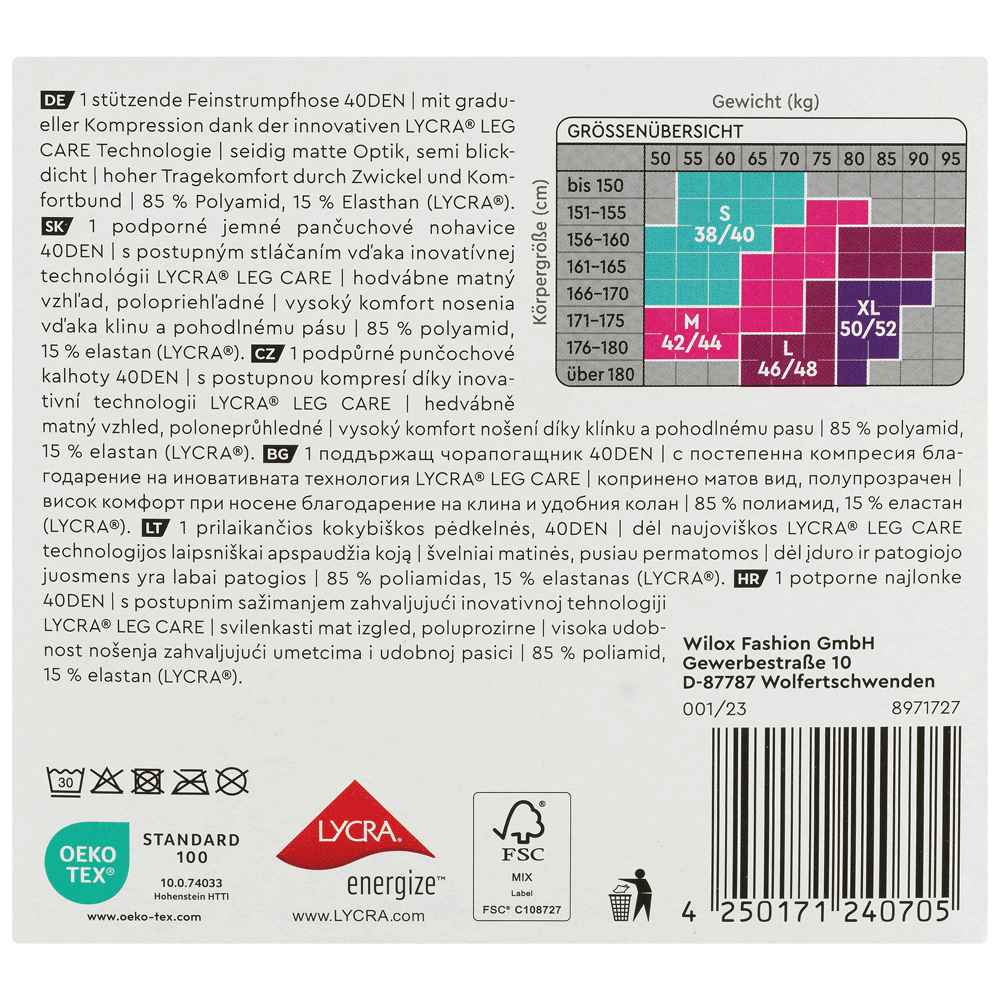 Bild: Vivess Strumpfhose Stützend M 
