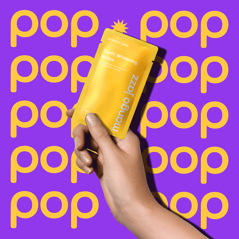 Bild: Smilepen Pop Teeth Whitening Strips Mango Jazz