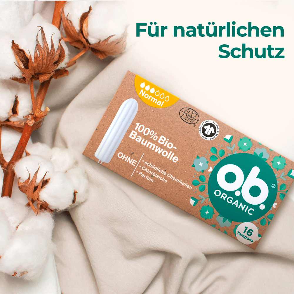 Bild: o.b. Organic Tampons Normal