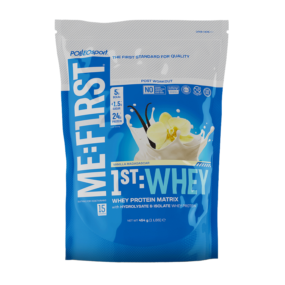 Bild: POLLEOsport ME:F1RST Whey Protein Vanilla Madagascar