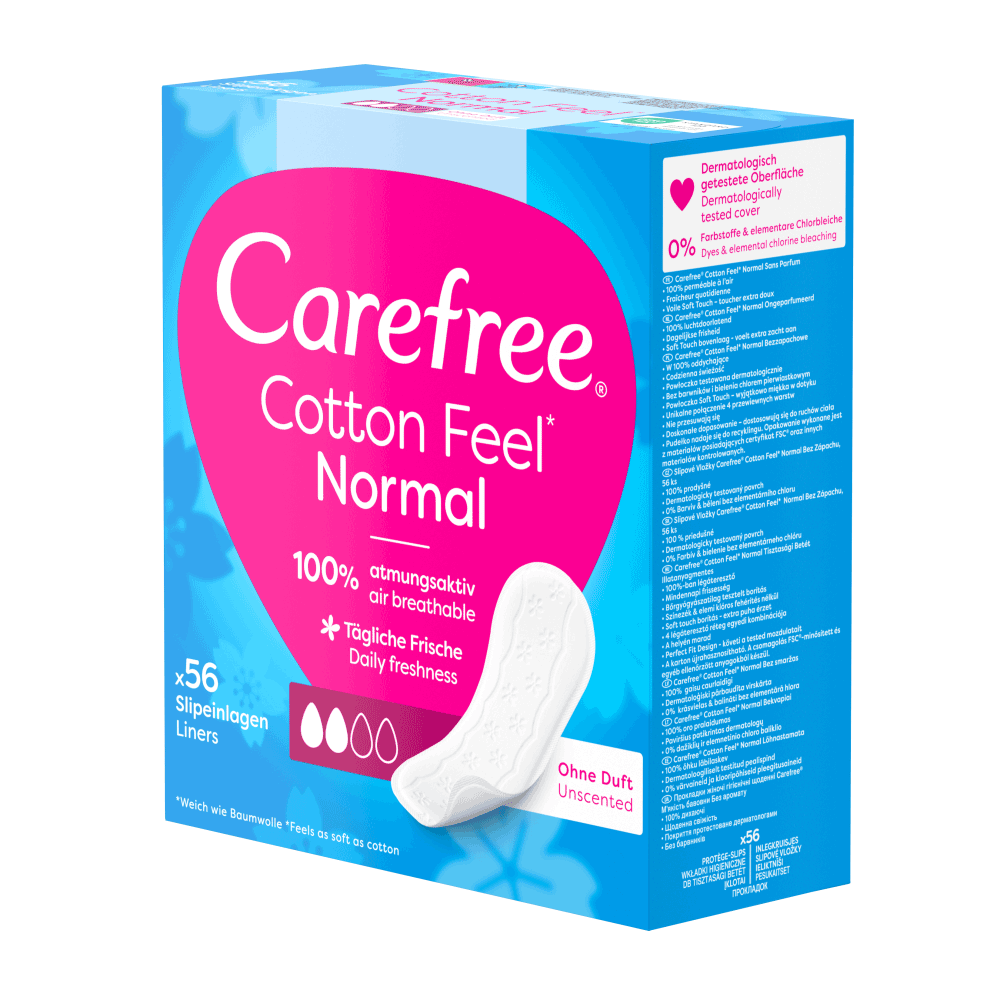 Bild: Carefree Cotton Feel Slipeinlagen Normal