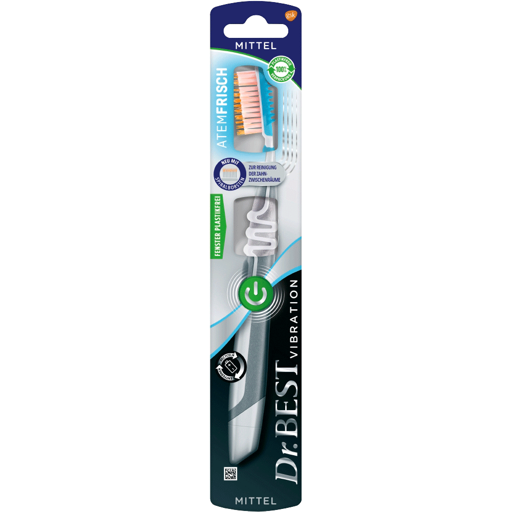 Bild: Dr. BEST Zahnbürste Vibration Atemfrisch mittel