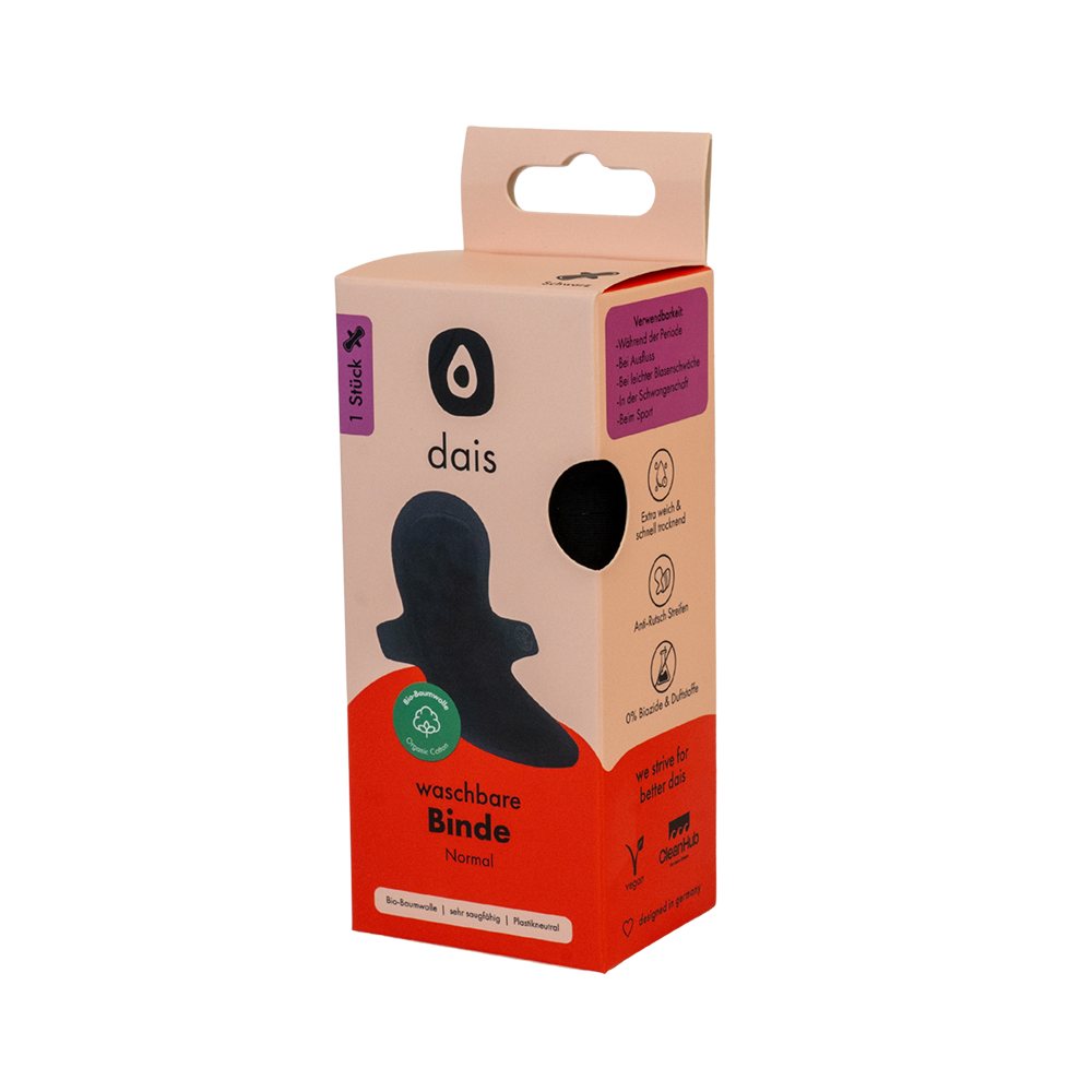 Bild: dais Waschbare Binde Schwarz