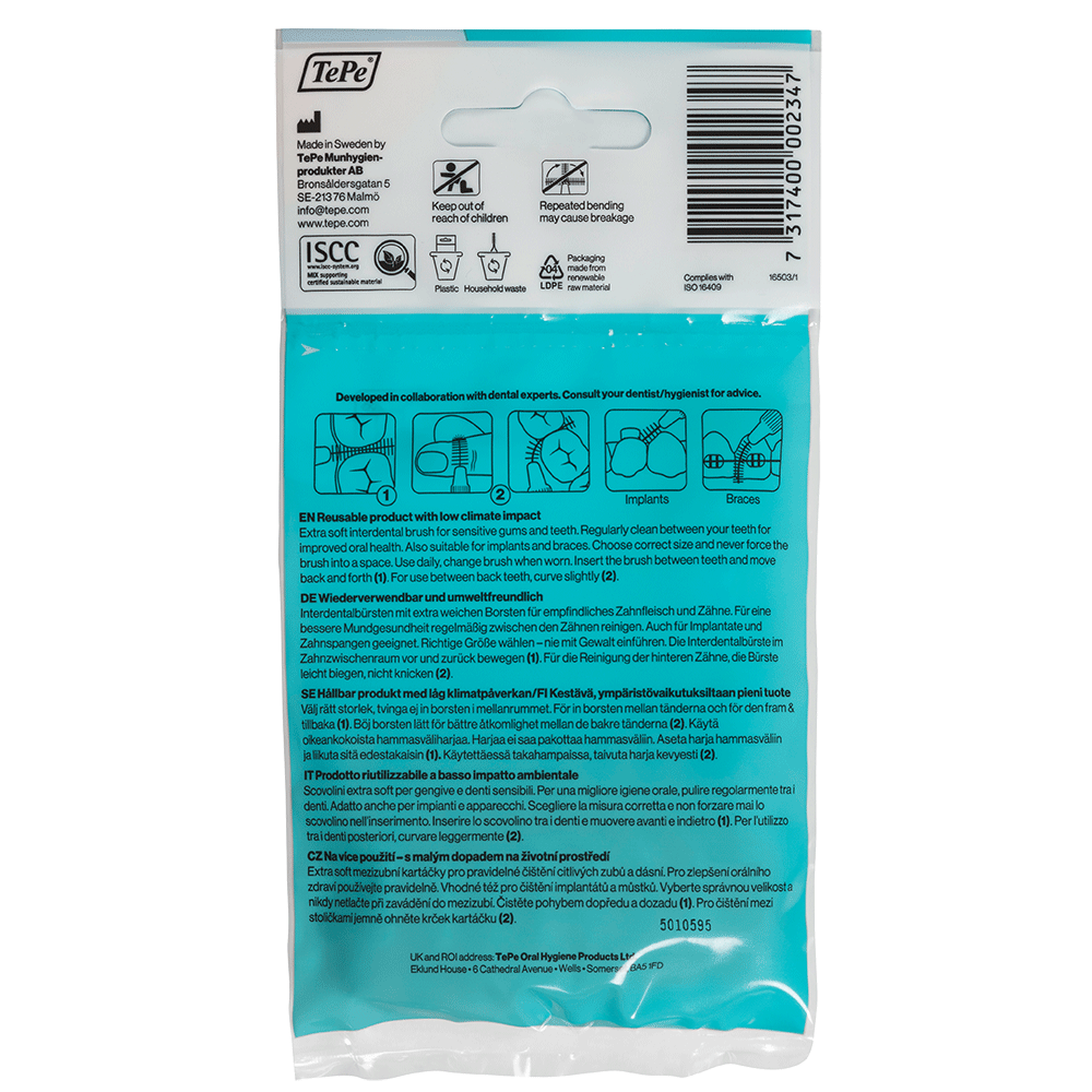 Bild: TePe Interdentalbürsten Extra Soft Größe 3