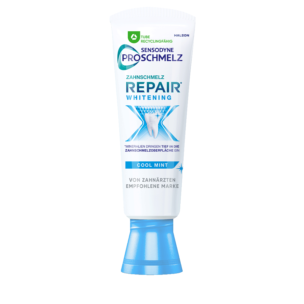 Bild: SENSODYNE Proschmelz Zahnpasta Zahnschmelz Repair Whitening Cool Mint