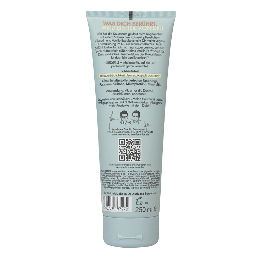 Bild: Jean&Len Creme-Öl Dusche Kokos Vanille