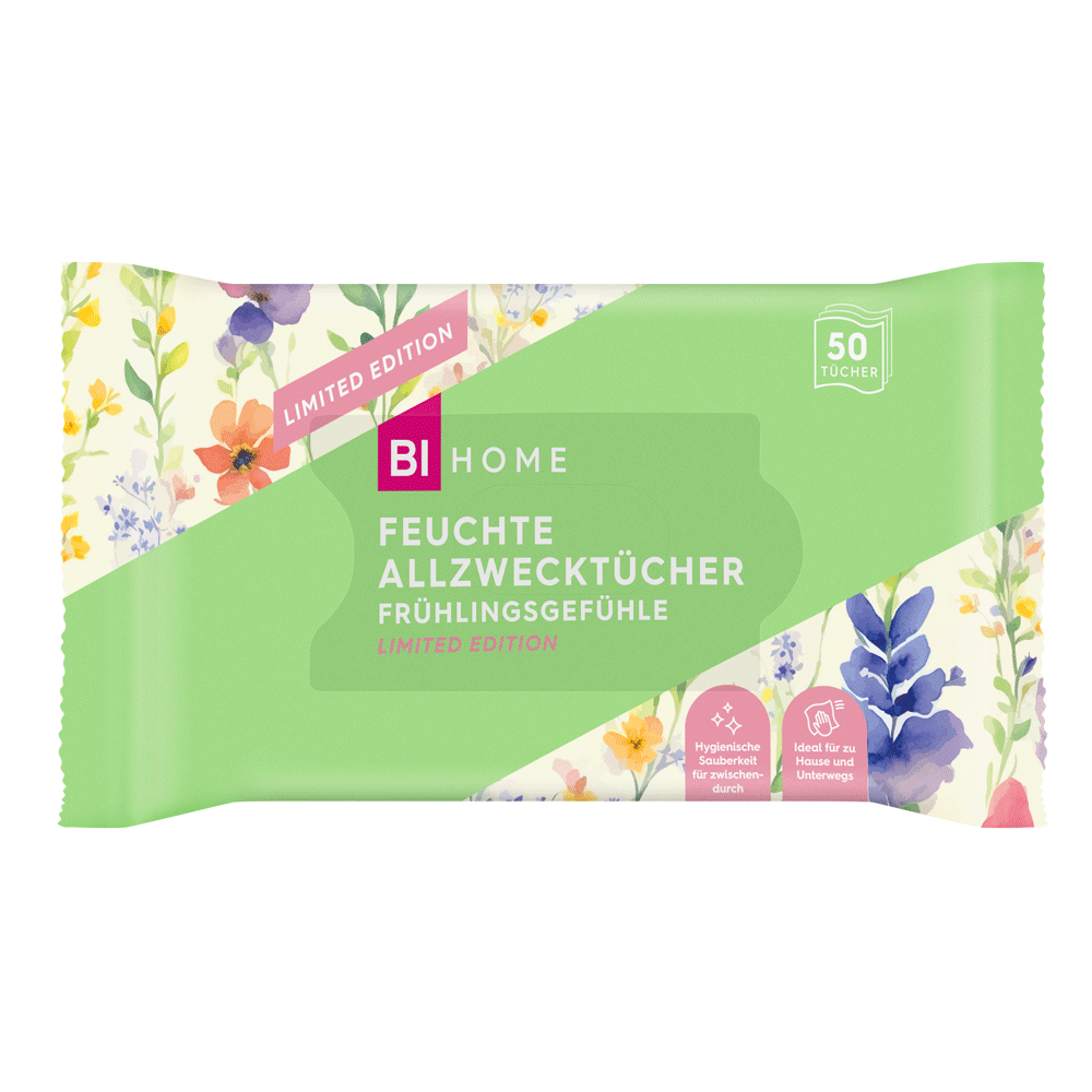 Bild: BI HOME Feuchte Allzwecktücher Frühlingsgefühle