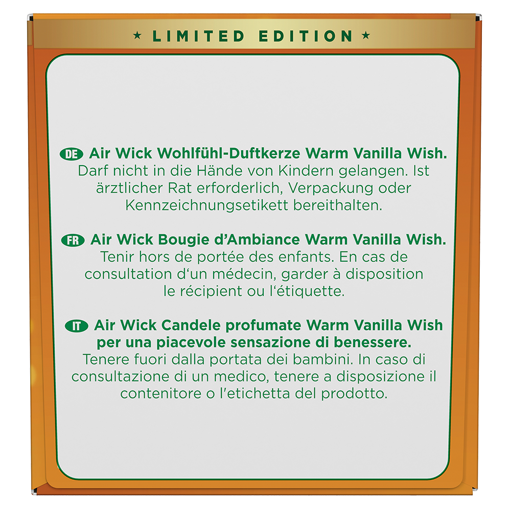 Bild: AIRWICK Duftkerze Warm Vanilla Wish