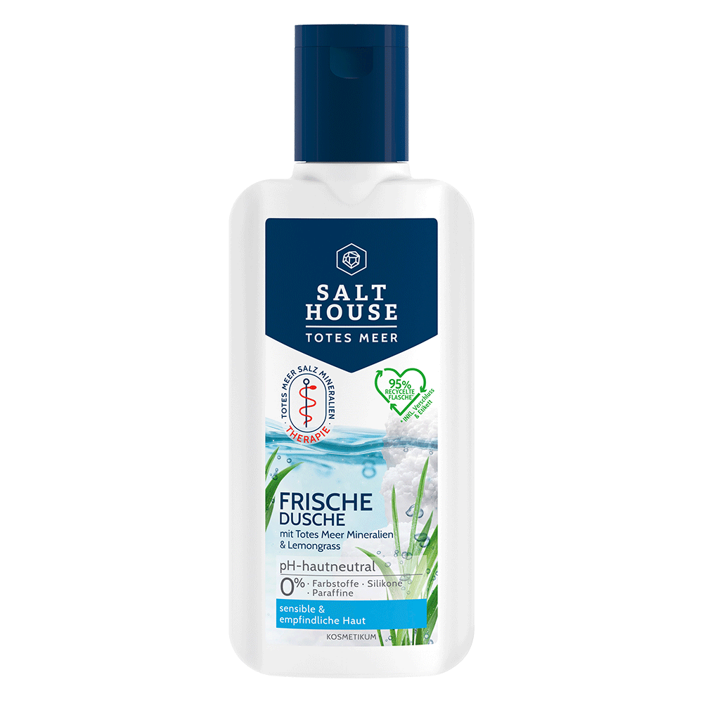 Bild: SALTHOUSE Frische Dusche mit Totes Meer Mineralien und Lemongrass