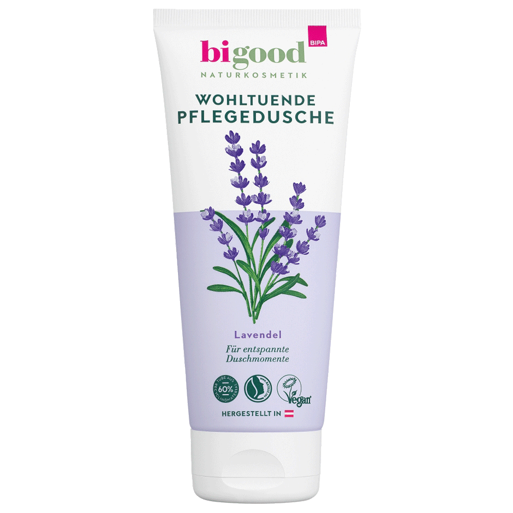 Bild: bi good Natürliche Pflegedusche Lavendel