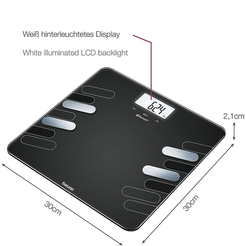 Bild: Beurer BF 600 BT Style Diagnosenwaage