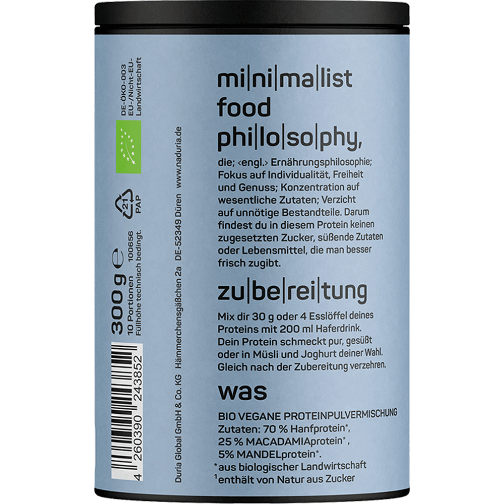 Bild: Naduria Protein Vegan Put