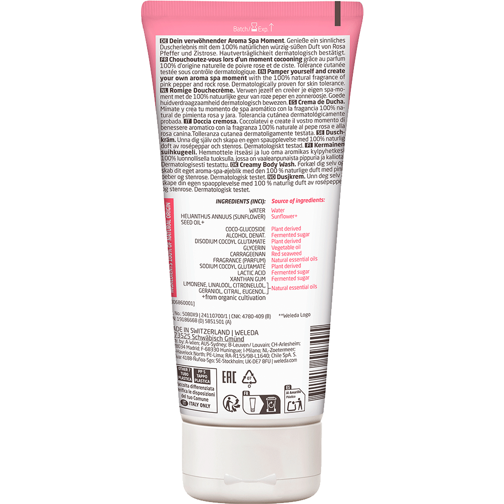 Bild: WELEDA Verwöhnende Cremedusche Aroma Spa