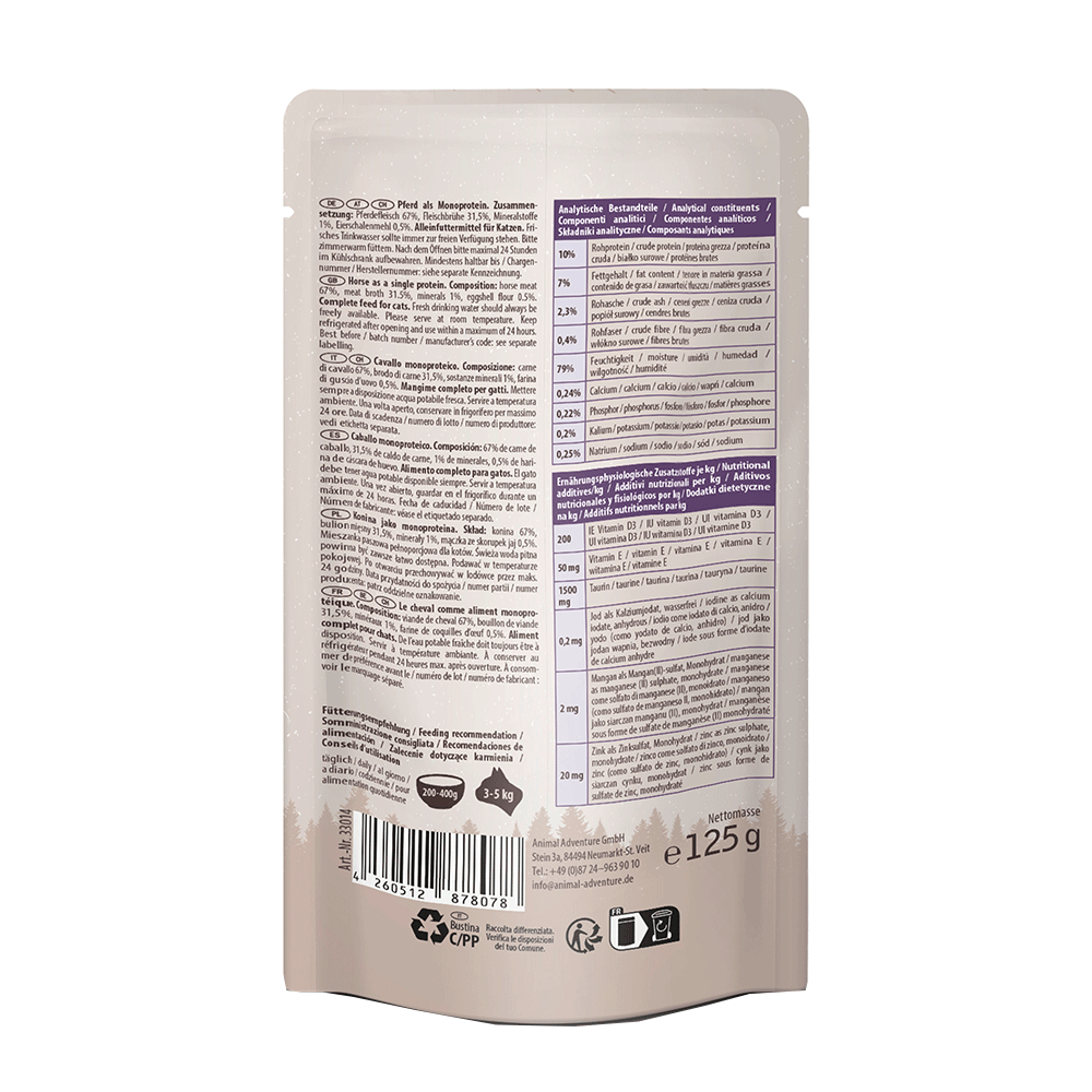 Bild: Venandi Animal Nassfutter Pferd als Monoprotein