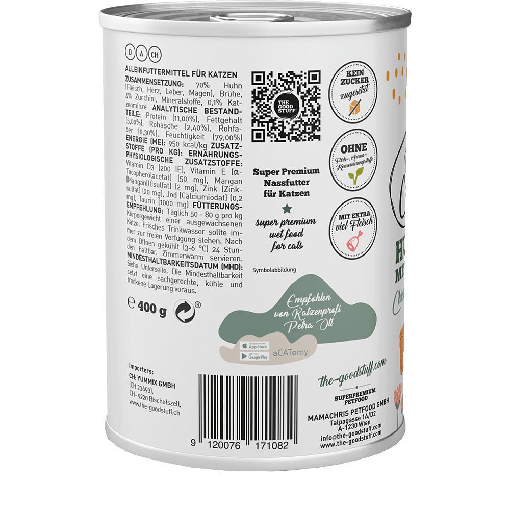 Bild: The Goodstuff for Cats Huhn mit Zucchini