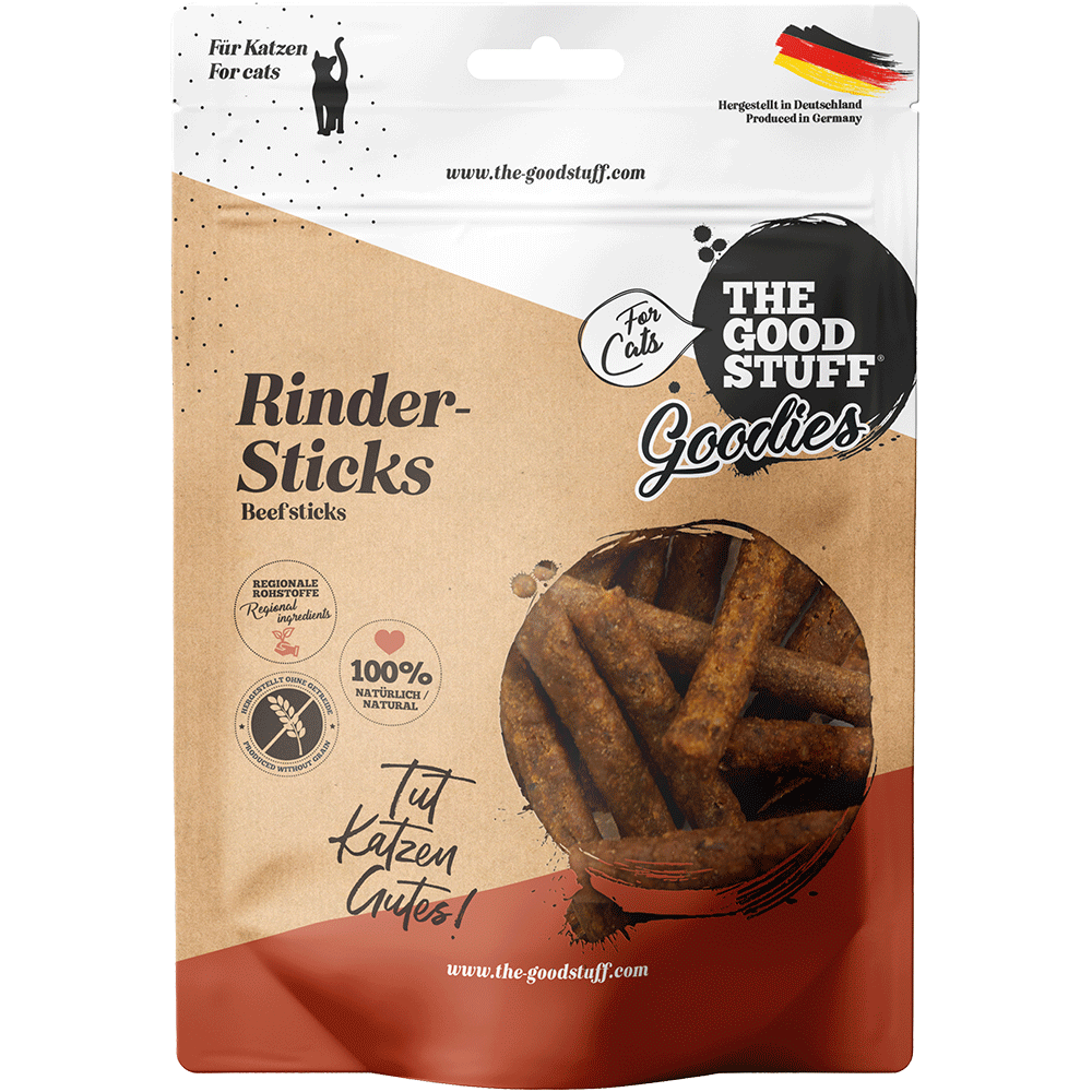 Bild: The Goodstuff for Cats Goodies Rindersticks